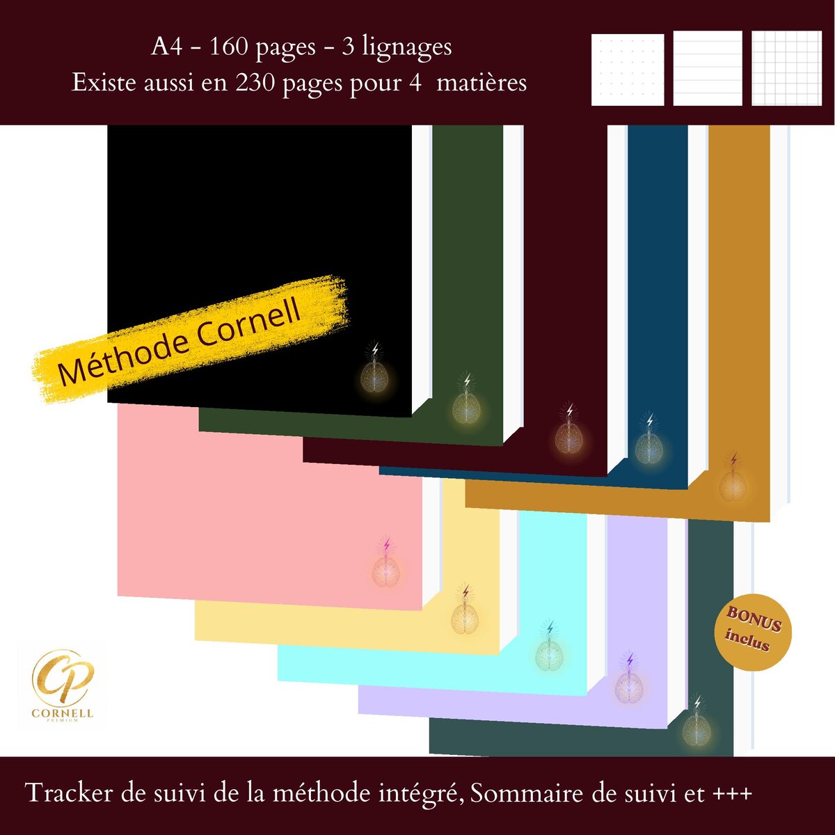 La gamme des coloris et des lignages Cornell Premium